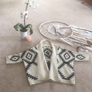 Draped Aztec Cardi